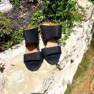 Franco Sarto, Black, Wedge Heels, Size 10